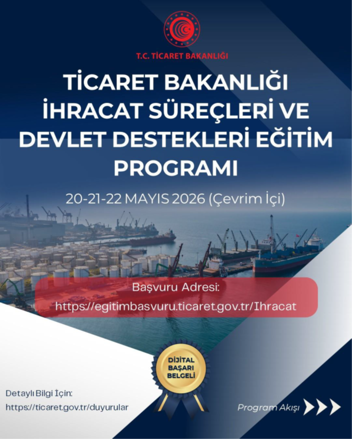 Ticaret Bakanlığı İhracat Süreçleri ve Devlet Destekleri Eğitim Programı